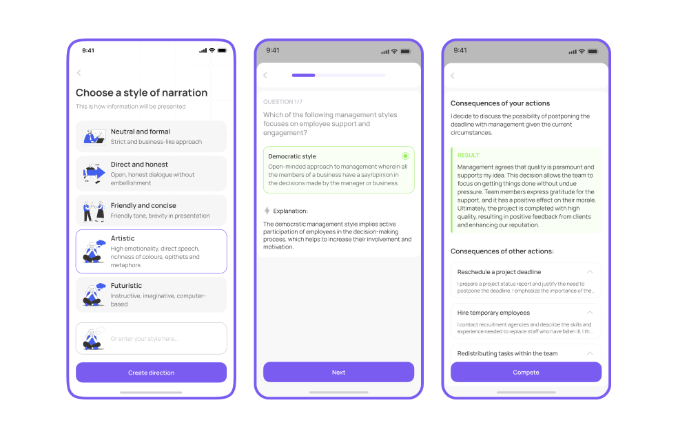 APP KnowFlow - detailed view